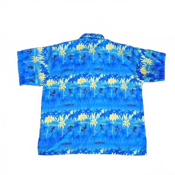 Rima BeachWorld Caribbean Print Button-Up Shirt - Size XL - Picture 3 of 8